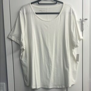 Talbots White T-Shirt 3X NWT